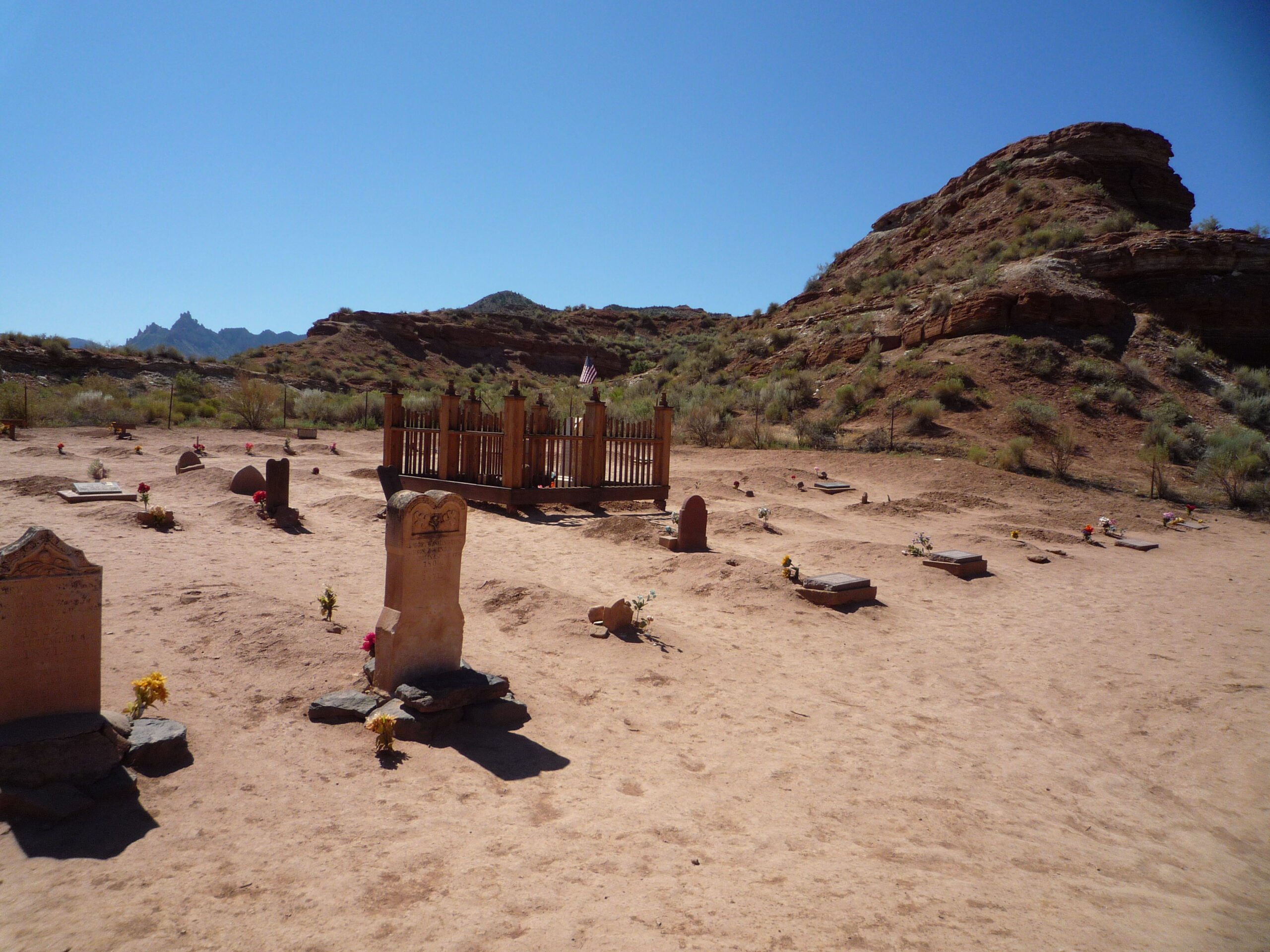 Grafton Utah ghost town cemetery — pioneer graves