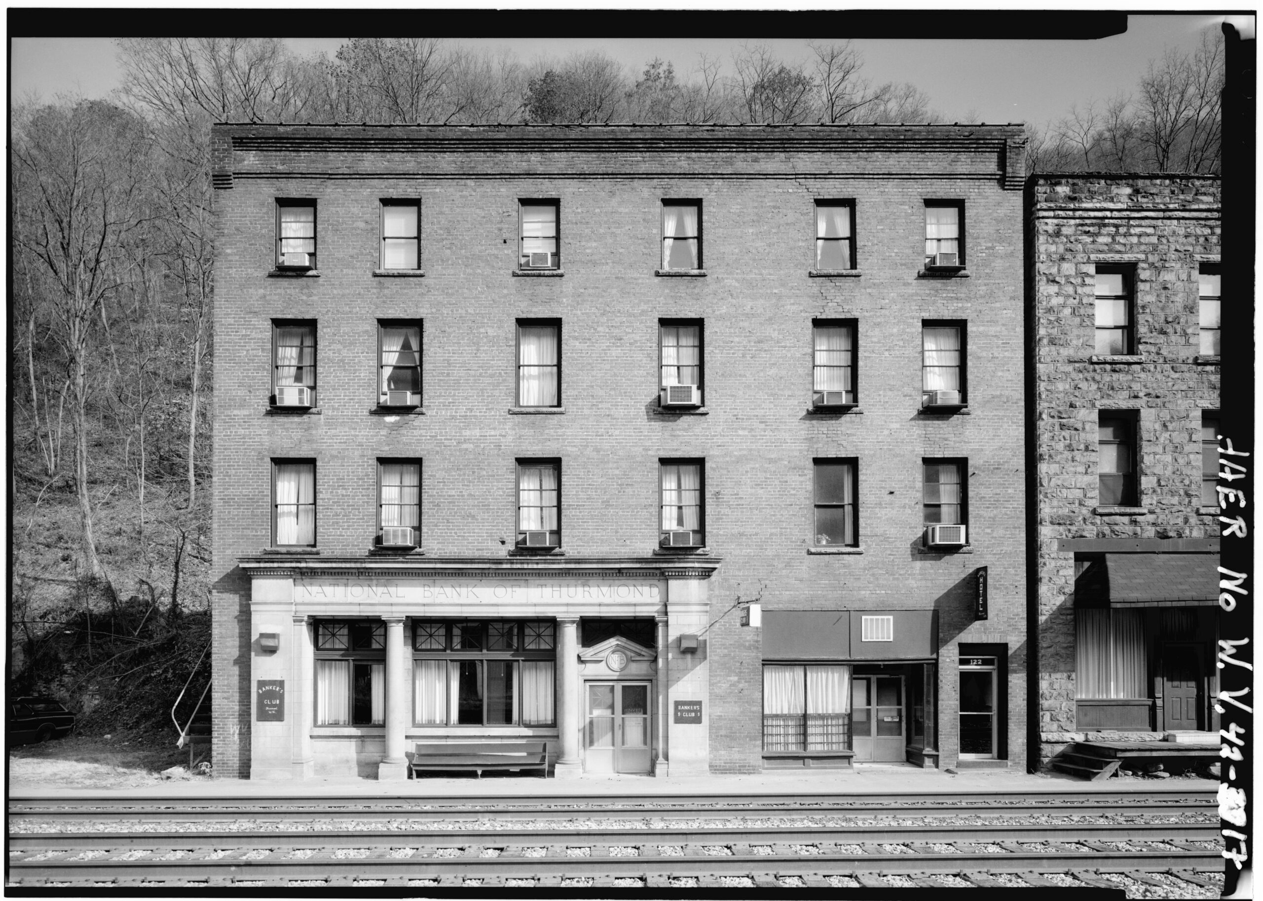 National Bank of Thurmond building south elevation HAER survey