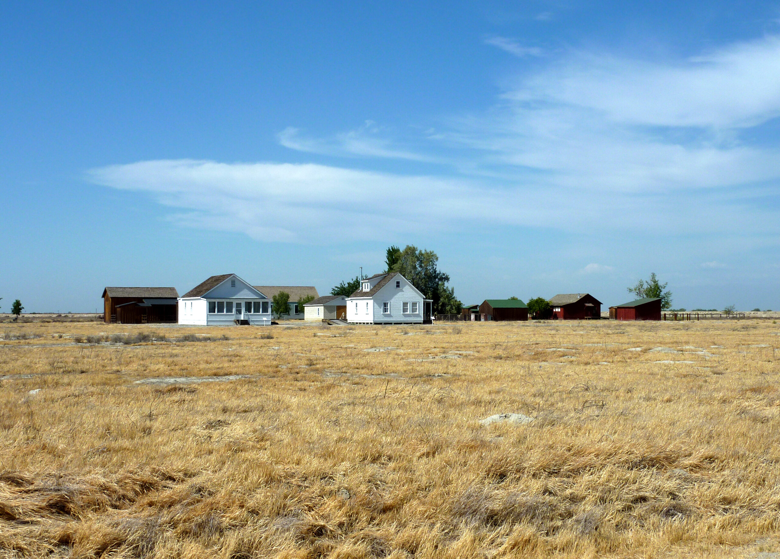 Restored townsite at Colonel Allensworth State Historic Park, California