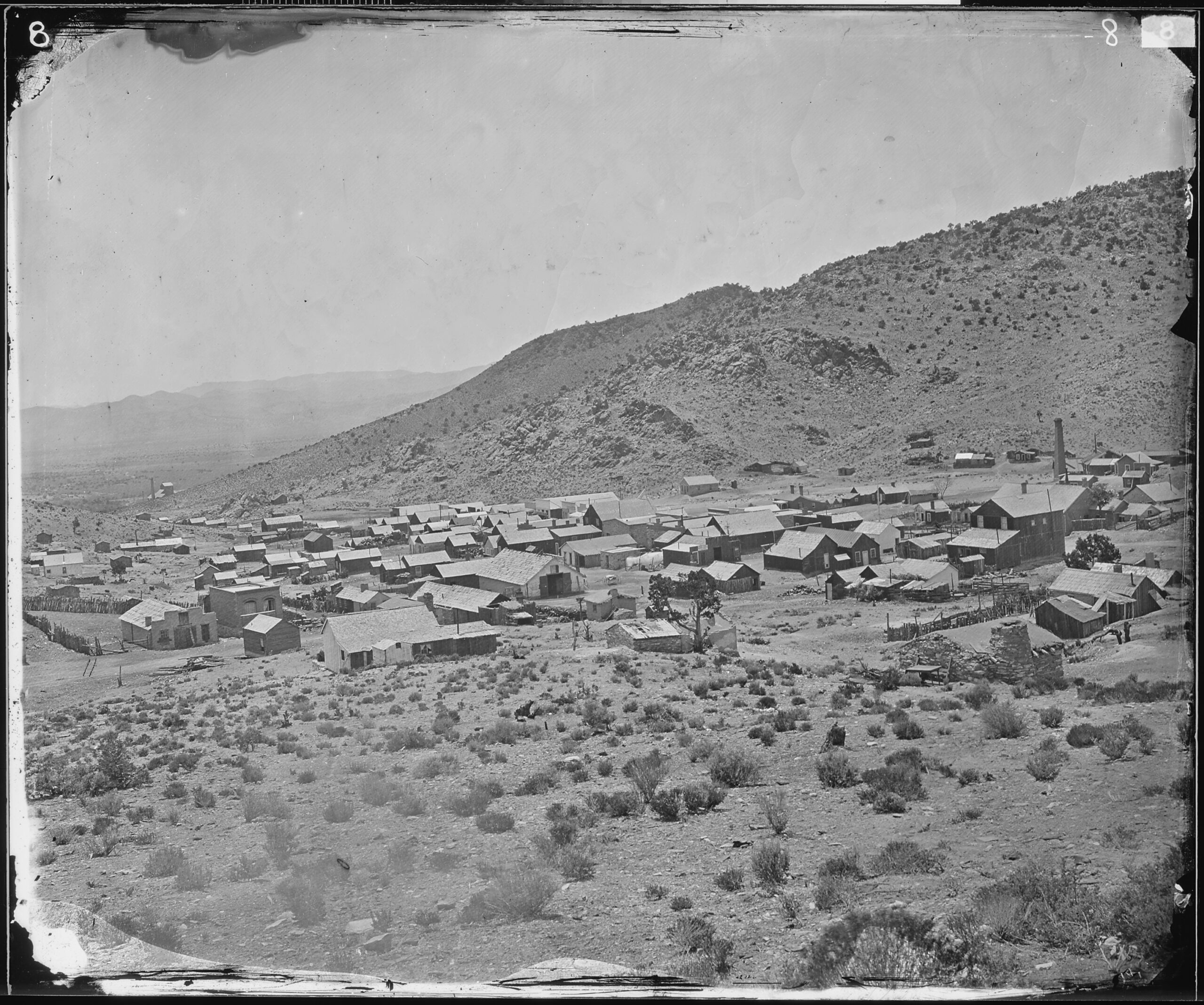 Timothy O’Sullivan’s 1871 photograph of the town of Belmont, Nevada