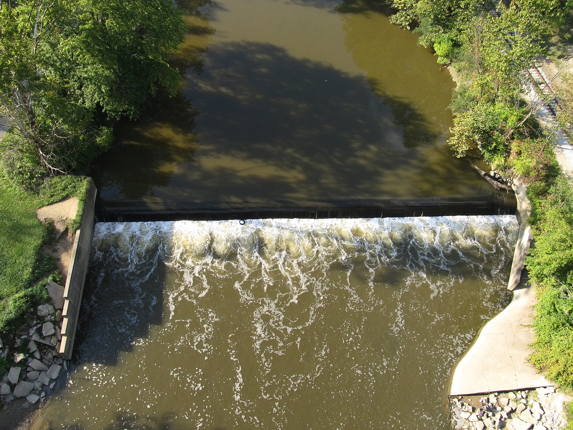 The Cuyahoga River winding through the wooded valley that became Cuyahoga Valley National Park.